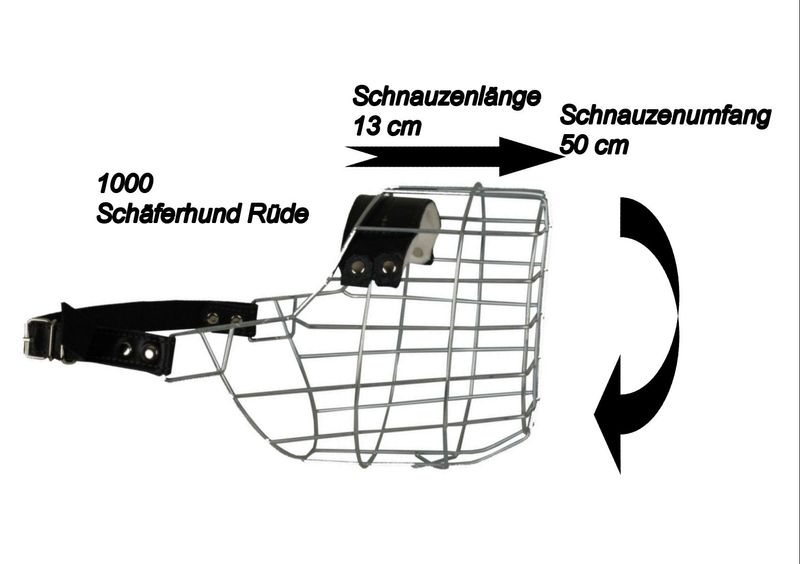 Chopo Maulkorb Leder - Collie Rüde