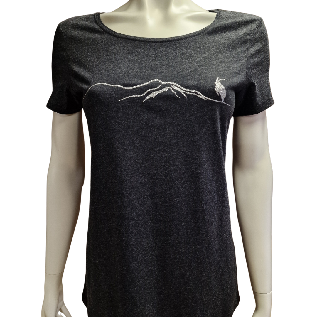 T-Shirt Steinbock Glitzer (Frau)