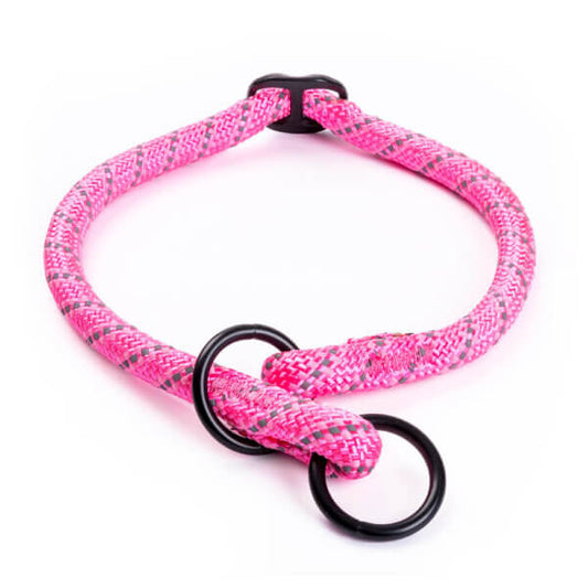 SET Hundehalsband 40-45cm + Leine PINK