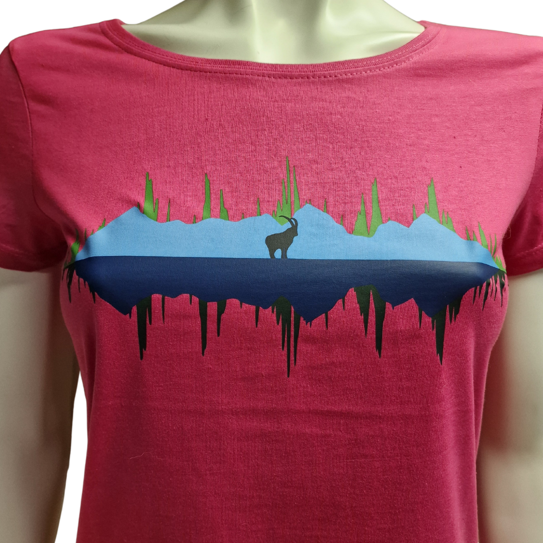 T-Shirt Steinbock Pink (Frau)