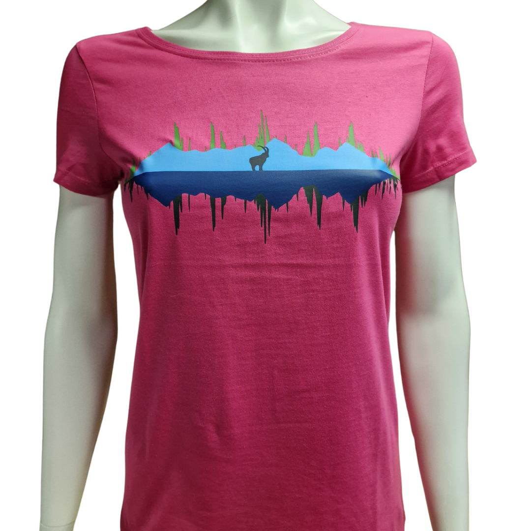 T-Shirt Steinbock Pink (Frau)