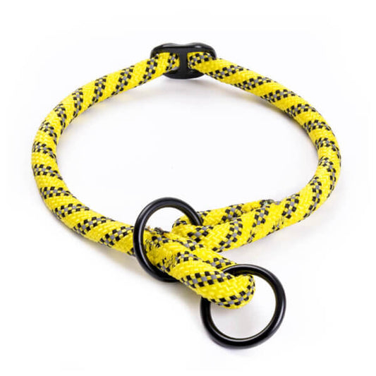 SET Hundehalsband 40-45cm + Leine GELB